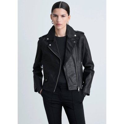Blouson biker en cuir MANGO