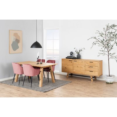 Fauteuil de salle à manger en velours et métal (lot de 2) - TERI HELLIN, DEPUIS 1862