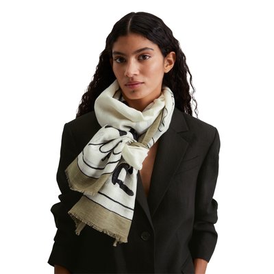 Foulard en coton et lin mélangés MARC O'POLO