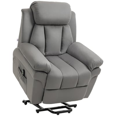 Fauteuil releveur électrique velours (100% HOMCOM