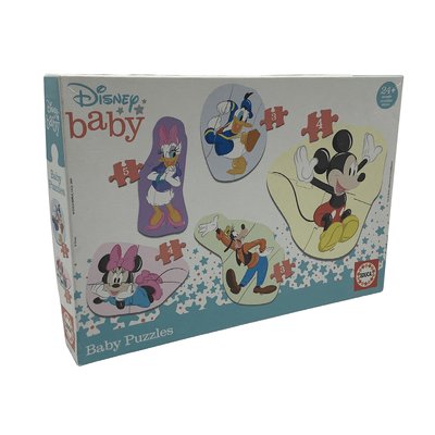 5 Puzzles 2x3 2x4 et 1x5 pièces Baby Disney - Bon état EDUCA