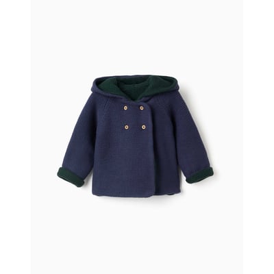 Gilet en maille réversible avec capuche ZIPPY