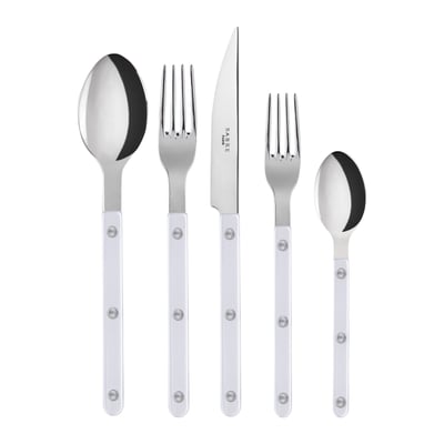 Set de 5 couverts de table, Bistrot Pearly SABRE