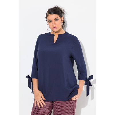 Blouse manches 3/4 avec rubans, coupe évasée ULLA POPKEN