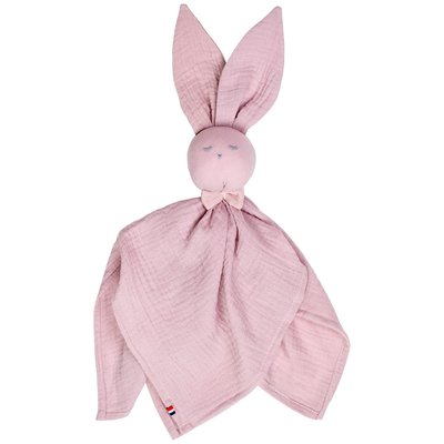 Doudou Lapin personnalisable en gaze de coton JEANNE SEVIRA KIDS