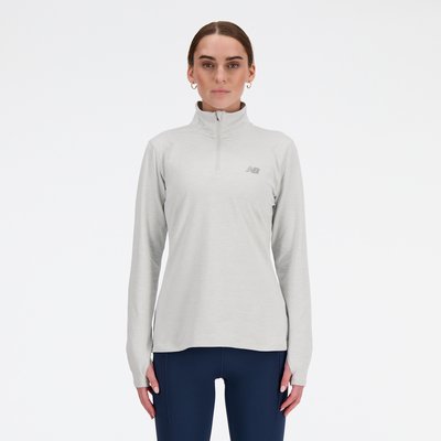 Sport Essentials Space Dye Quarter Zip col montant manches longues ESSENTIALS. NEW BALANCE