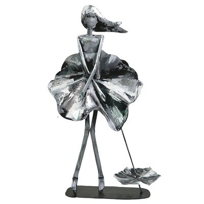Objet déco à poser femme argent PIER IMPORT