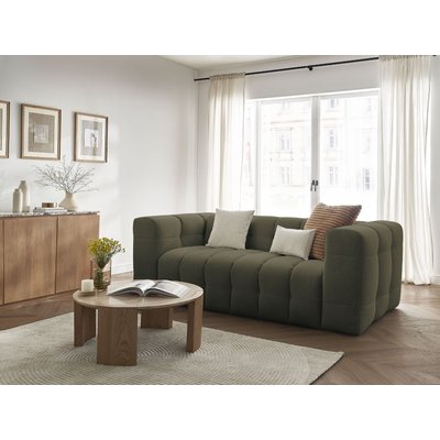 Canapé droit convertible 3 places en tissu lisse, CLOUD BOBOCHIC