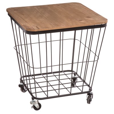 Table coffre industriel Jordi - 39 x H. 43 cm ATMOSPHERA
