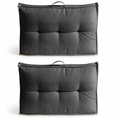 Lot de 2 coussins dossier pour palette, CUZCO OVIALA