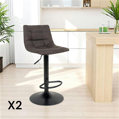 Tabouret de bar réglable en hauteur, gris foncé (lot de 2) SAVONE PIER IMPORT