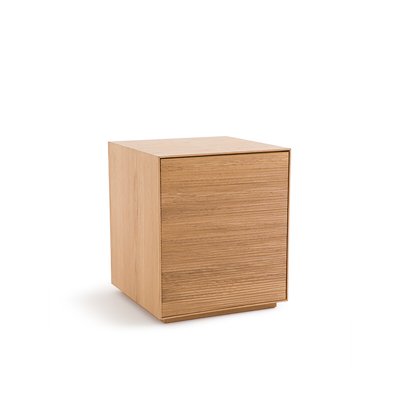 Caisson bureau 1 porte chêne et plaqué, Mikube AM.PM