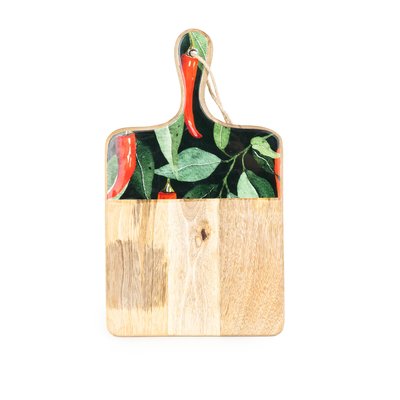 35cm 'Chillies' Paddle Board in Mango Wood SO'HOME