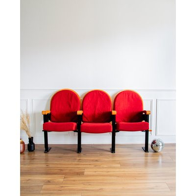 fauteuils de théâtre parisien Jakob N°343 - Bon état DEBONGOUT