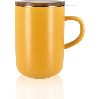Théière Tisanière Juliet jaune en grès 475 ml OGO LIVING