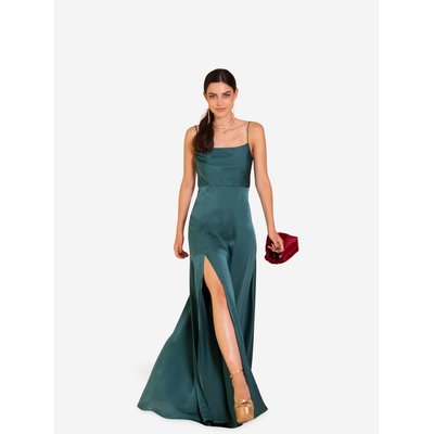 Robe longue à encolure droite et fendue MRS HUDSON THE-ARE