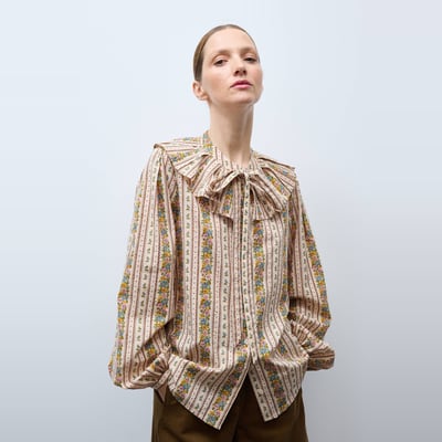 Blouse manches longues imprimée en coton BIO GOTS MONOPRIX