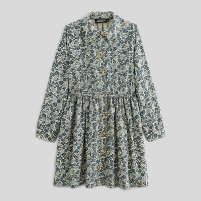 Robe manches longues imprimée en coton MONOPRIX