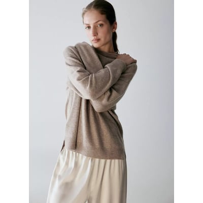 Pull-over 100 % cachemire col montant MANGO