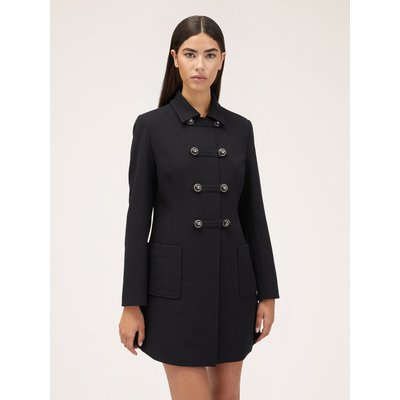 Manteau en polyviscose de couleur unie MOTIVI
