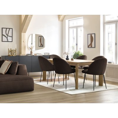 Lot de 2 chaises velours côtelé, LALIE BOBOCHIC
