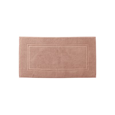 Tapis de bain coton Lola II moka LOLA II CARRE BLANC