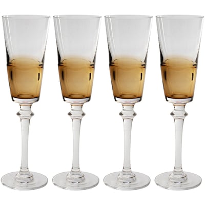 Lot de 4 flûtes à champagne, MIMI KARE DESIGN