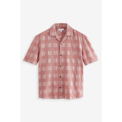 Chemise texturée à manche courte carreaux NEXT
