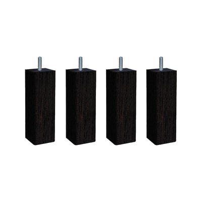 Pied carré bois (lot de 4) SOMEO