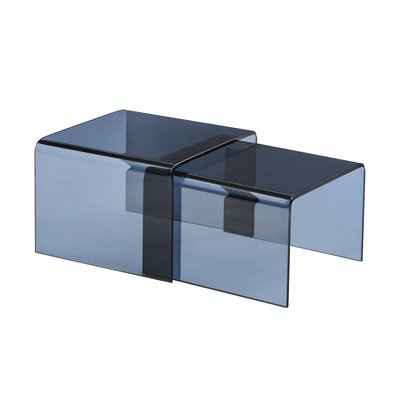 Tables gigognes rectangulaire et carrée verre trempée GLINTZ SWEEEK
