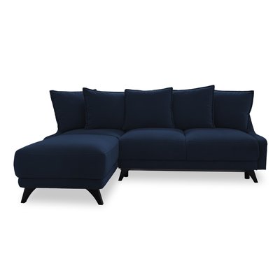 Canapé d'Angle Convertible en Velours 4 places - ROYAL LISA DESIGN