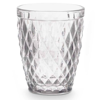Set de 6 verres à eau en verre Diamants 25cl WADIGA