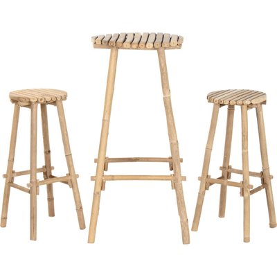 Ensemble table bar bambou ambiance tropicale terrasse jardin RECOLLECTION