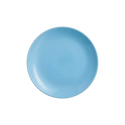 Assiette à dessert bleue 19cm Diwali - Luminarc - Verre opale extra résistant LUMINARC