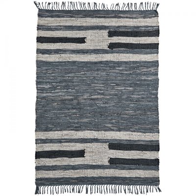 Tapis en coton et cuir MADAM STOLTZ