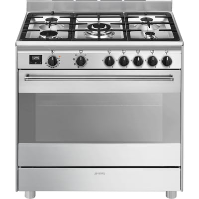 Piano de cuisson gaz 5 feux 90 cm BG91 SMEG