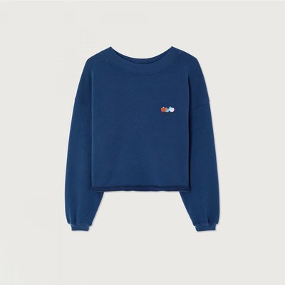 Felpa collo a barchetta, maniche lunghe, ATUBAY AMERICAN VINTAGE