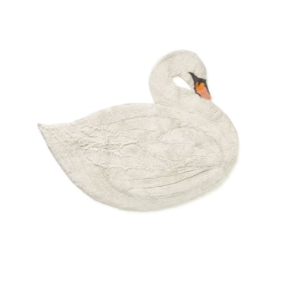 Tapis cygne lavable SWAN LAKE LORENA CANALS