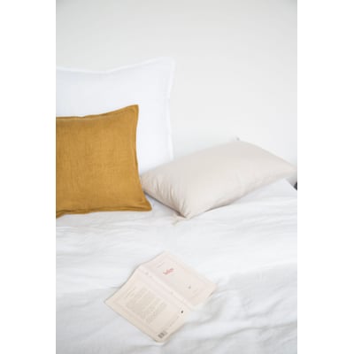 Housse de couette en lin lavé fermeture boutons, Les Essentiels GABRIELLE PARIS
