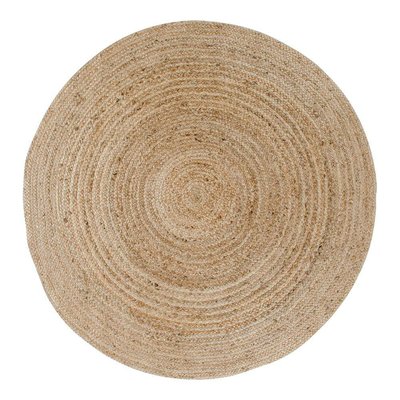 Tapis rond en jute tressée Ø180 cm - style bohème et nature FEZ PIER IMPORT