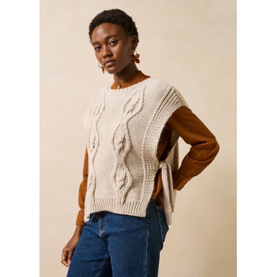 Pull manches courtes col bateau LA FEE MARABOUTEE