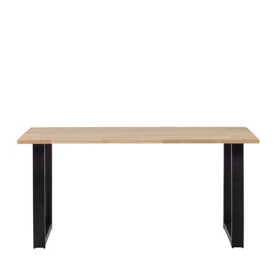 Table à manger en bois piétement en U 180x90cm naturel - TABLO WOOOD