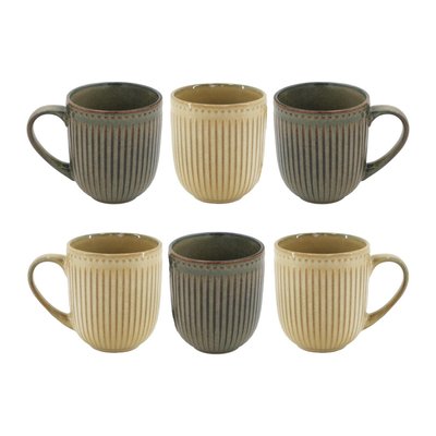 Lot de 6 mugs, TERRALHA ARTIME