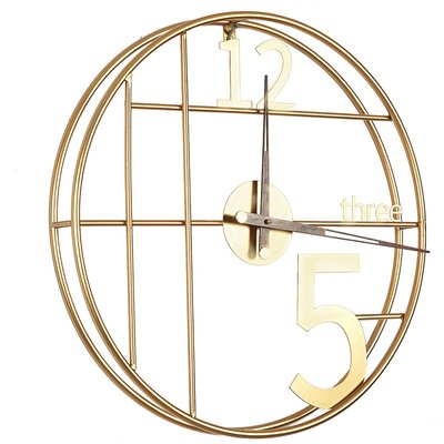 horloge murale design métal doré style contemporain RECOLLECTION