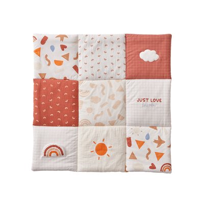 Tapis de sol / fond de parc matelassé en coton bio* HAPPY SKY VERTBAUDET