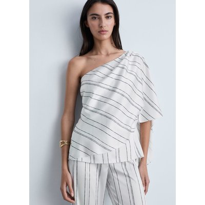 Blouse asymétrique rayures MANGO