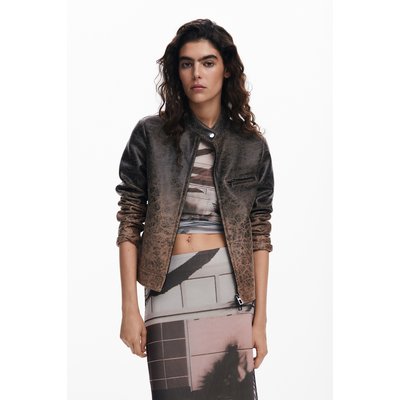 Blouson biker effet cuir dégradé DESIGUAL