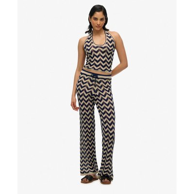Pantalon large en maille zigzag SUPERDRY