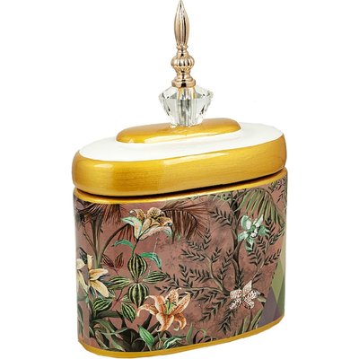 Pot en porcelaine décoratif motif floral élégant RECOLLECTION