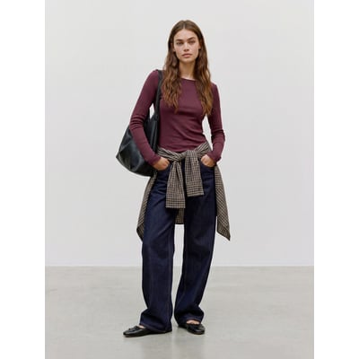 T-shirt col rond, à manches longues VERO MODA